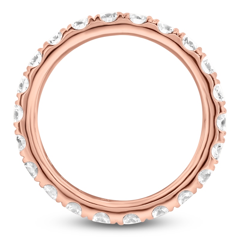Main Image 2 of Lab-Grown Diamond Eternity Band 1-3/4 to 2-1/3 ct tw 14K Rose Gold