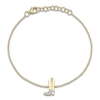 Thumbnail Image 1 of Shy Creation Diamond Accent Cowboy Boot Bracelet 14K Yellow Gold 7" JR55001180RD