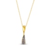 Thumbnail Image 1 of Le Vian Chocolate Diamond Twist Necklace 1/5 ct tw 14K Honey Gold 19"