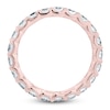 Thumbnail Image 2 of Certified Round-Cut Diamond Eternity Band 1-5/8 to 2 ct tw 14K Rose Gold