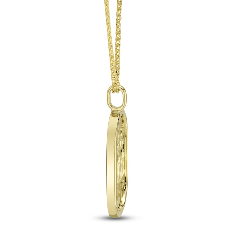 Main Image 2 of Shy ICON Zodiac Diamond Accent Gemini Necklace 14K Yellow Gold 18" B22001099-GEM