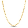 Thumbnail Image 1 of Oval Link Chain Necklace Solid 14K Yellow Gold 24"