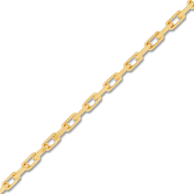 Main Image 2 of Oval Link Chain Necklace Solid 14K Yellow Gold 24"
