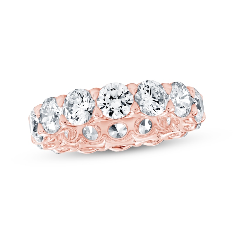Main Image 1 of Lab-Grown Diamond Eternity Band 5-3/4 to 7-5/8 ct tw 14K Rose Gold