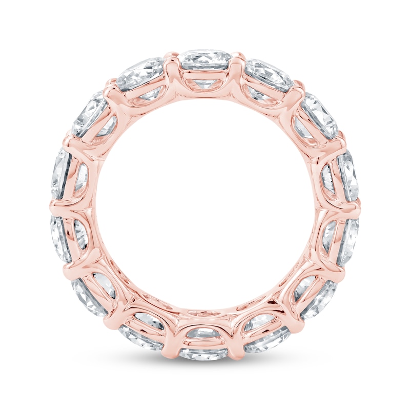 Main Image 3 of Lab-Grown Diamond Eternity Band 5-3/4 to 7-5/8 ct tw 14K Rose Gold