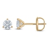 Thumbnail Image 1 of Round-Cut Lab-Grown Diamond Solitaire Stud Earrings 1/2 ct tw 18K Yellow Gold (VS2/F)