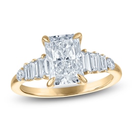 Vera Wang VOW Radiant-Cut Lab-Grown Diamond Engagement Ring 2-5/8 ct tw 14K Yellow Gold