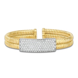 Le Vian Diamond Flex Bangle Bracelet 2-3/8 ct tw 14K Two-Tone Gold