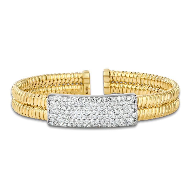 Main Image 1 of Le Vian Diamond Flex Bangle Bracelet 2-3/8 ct tw 14K Two-Tone Gold
