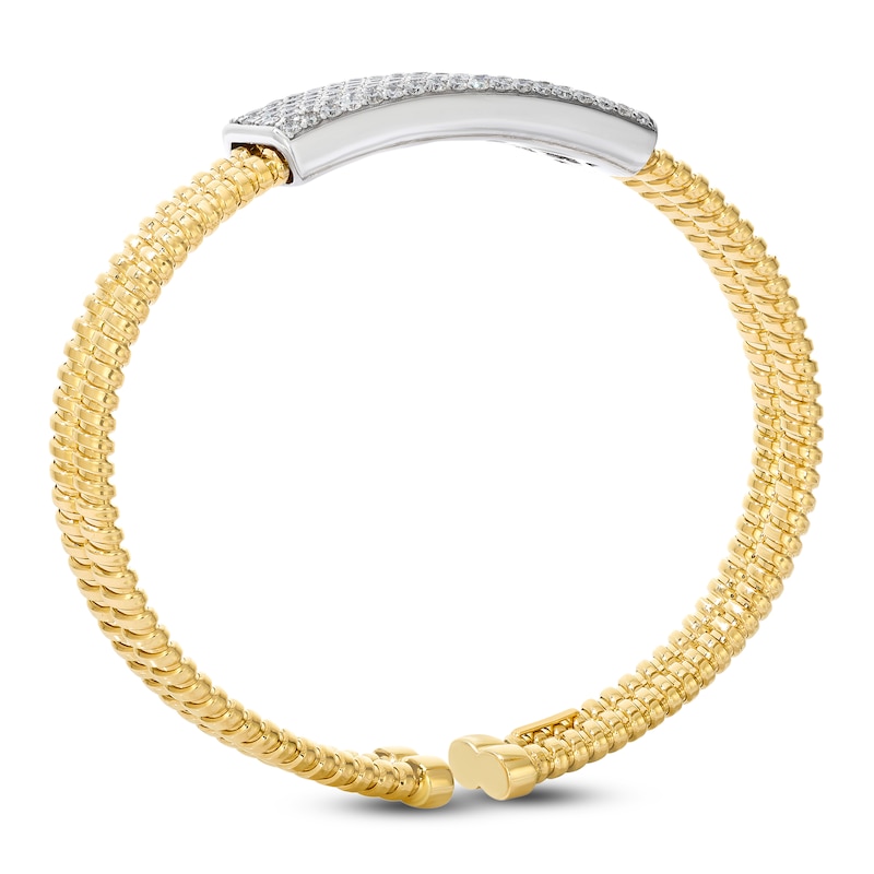 Main Image 2 of Le Vian Diamond Flex Bangle Bracelet 2-3/8 ct tw 14K Two-Tone Gold