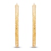 Thumbnail Image 1 of Diamond-Cut Pattern Hoop Earrings 10K Yellow Gold 20mm