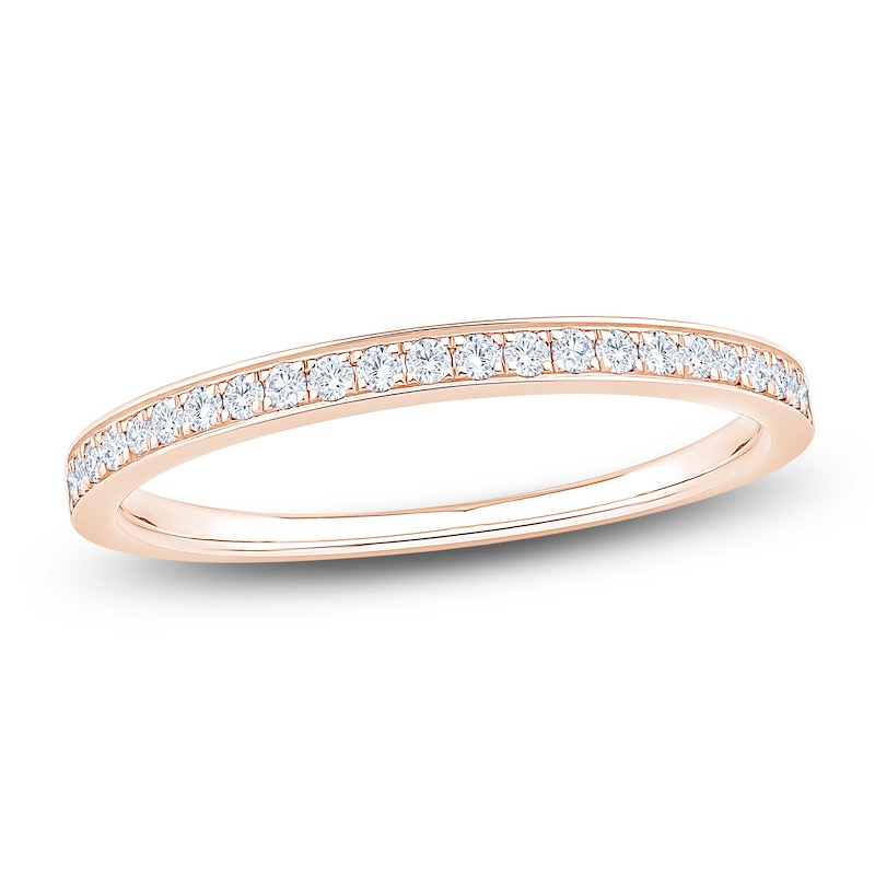 Main Image 1 of Certified Diamond Anniversary Ring 1/6 ct tw 14K Rose Gold