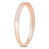 Thumbnail Image 2 of Certified Diamond Anniversary Ring 1/6 ct tw 14K Rose Gold