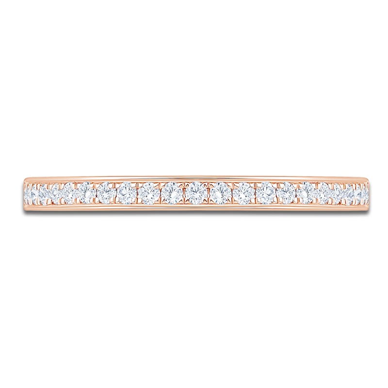 Main Image 3 of Certified Diamond Anniversary Ring 1/6 ct tw 14K Rose Gold