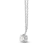 Thumbnail Image 2 of Storied Diamond Sands of Eternity Round-Cut Solitaire Hidden Halo Necklace 5/8 ct tw Platinum 18" (VS2/H)