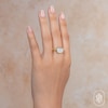 Thumbnail Image 5 of Shy ICON Lumeria Baguette & Round-Cut Multi-Diamond Pillow Ring 1/2 ct tw 14K Yellow Gold
