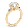 Thumbnail Image 2 of Lab-Grown Round-Cut Diamond Floral Engagement Ring 3-1/5 ct tw 14K Yellow Gold