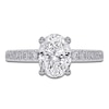 Thumbnail Image 3 of Oval-Cut Lab-Grown Diamond Engagement Ring 1-1/4 ct tw 14K White Gold