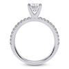 Thumbnail Image 4 of Oval-Cut Lab-Grown Diamond Engagement Ring 1-1/4 ct tw 14K White Gold