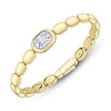 Thumbnail Image 2 of Shy ICON Lumeria Baguette & Round-Cut Multi-Diamond Pillow Link Bangle Bracelet 1/2 ct tw 14K Yellow Gold B22001553ZM