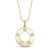 Thumbnail Image 1 of Shy Creation Diamond Circle Necklace 1/5 ct tw 14K Yellow Gold 18" SC55027510