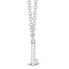 Thumbnail Image 2 of Shy Creation Diamond Accent Initial "L" Necklace 14K White Gold 18" SC55007903-L