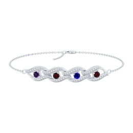 Birthstone Family & Mother's Bracelet (2-4 Stones)