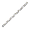 Thumbnail Image 2 of Men's Bracelet 1/6 ct tw Diamonds Sterling Silver/10K Gold
