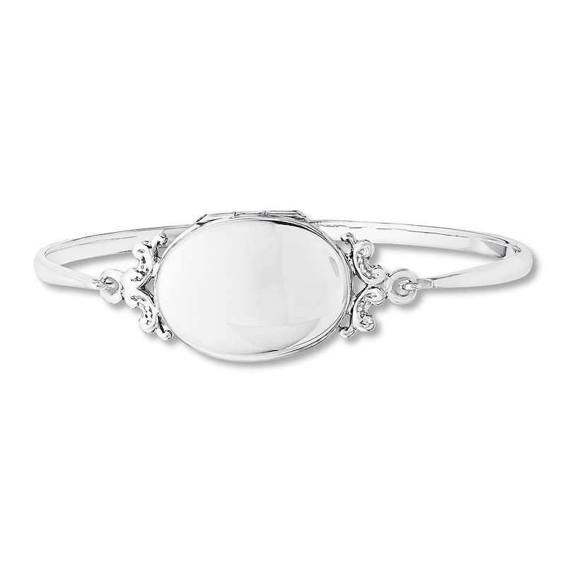 Locket Bangle Sterling Silver