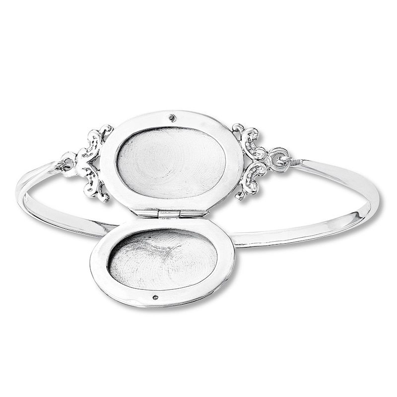 Main Image 2 of Locket Bangle Sterling Silver