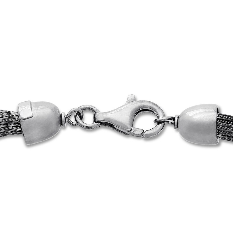 Main Image 3 of Circle Mesh Bracelet Sterling Silver 7.5"