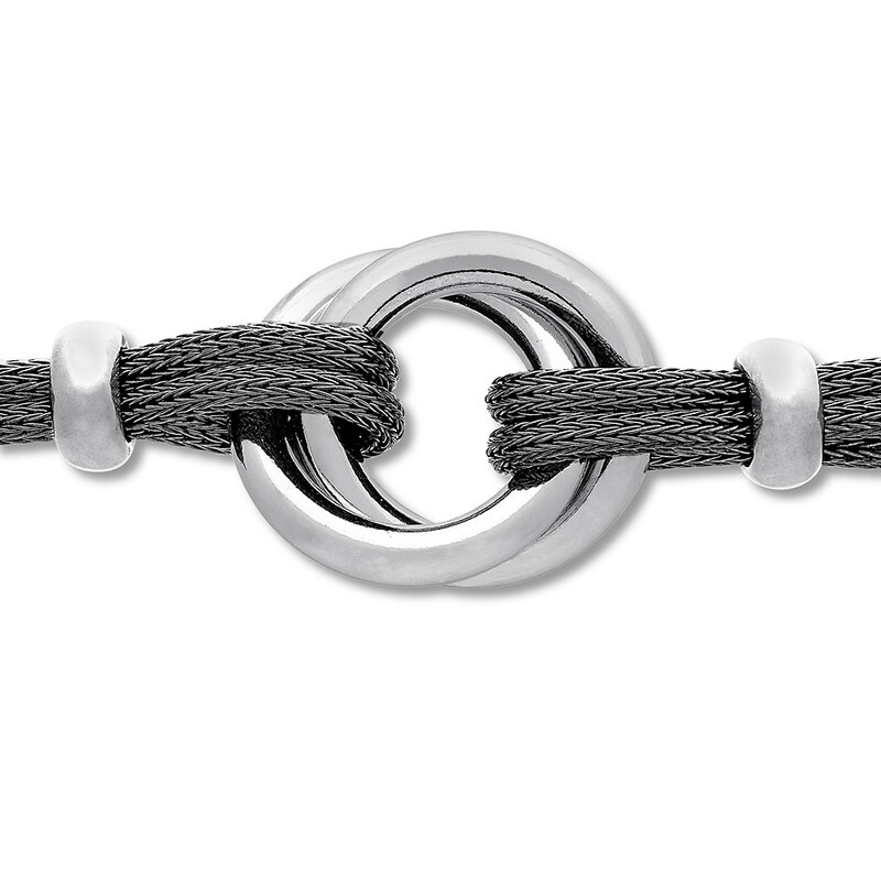Main Image 4 of Circle Mesh Bracelet Sterling Silver 7.5"