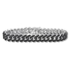 Thumbnail Image 0 of Men's Black Diamond Link Bracelet 1-1/2 ct tw Sterling Silver 8.5
