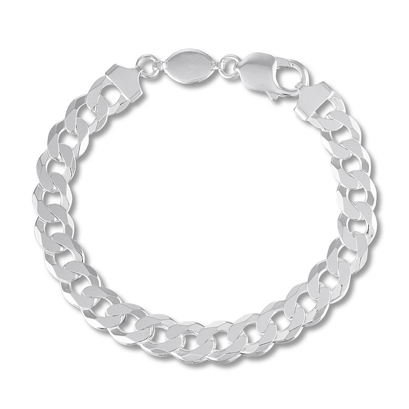 Unique Infinity Knot Double Chain Bracelet for Men in Sterling Silver