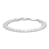 Thumbnail Image 1 of Men's Solid Curb Chain Bracelet Sterling Silver 8" 7.8mm