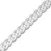 Thumbnail Image 1 of Men's Solid Curb Chain Bracelet Sterling Silver 8"