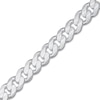 Thumbnail Image 2 of Men's Solid Curb Chain Bracelet Sterling Silver 8" 7.8mm