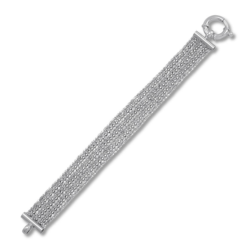 Main Image 1 of Multi-Strand Chain Bracelet Sterling Silver 7.5"