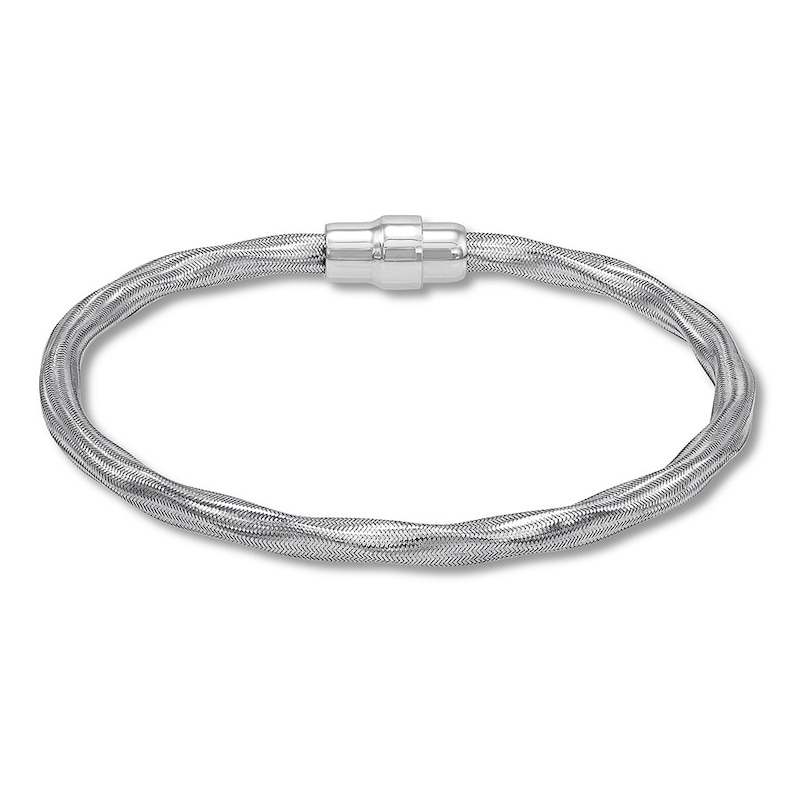 Main Image 1 of Wavy Bangle Bracelet Sterling Silver