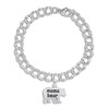 Mama Bear Bracelet Sterling Silver 7" Length