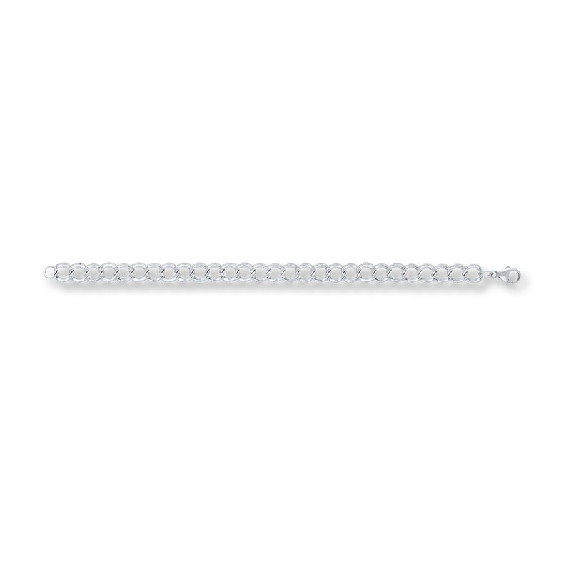 Double Link Bracelet Sterling Silver