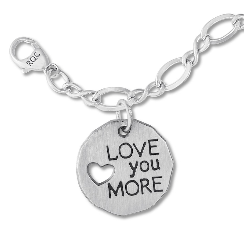 Love You More Bracelet Sterling Silver 7"