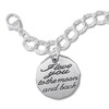 Moon and Back Bracelet Sterling Silver 7"