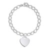 Thumbnail Image 0 of Heart Bracelet Sterling Silver 7"