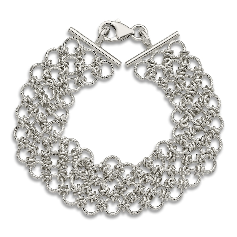Main Image 1 of Mesh Bracelet Sterling Silver 7.5"