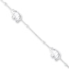 Thumbnail Image 1 of Elephant Anklet Sterling Silver 9" Length