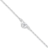 Thumbnail Image 1 of Rose Anklet Sterling Silver 9 Length