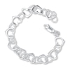 Thumbnail Image 1 of Heart Bracelet Sterling Silver 7"