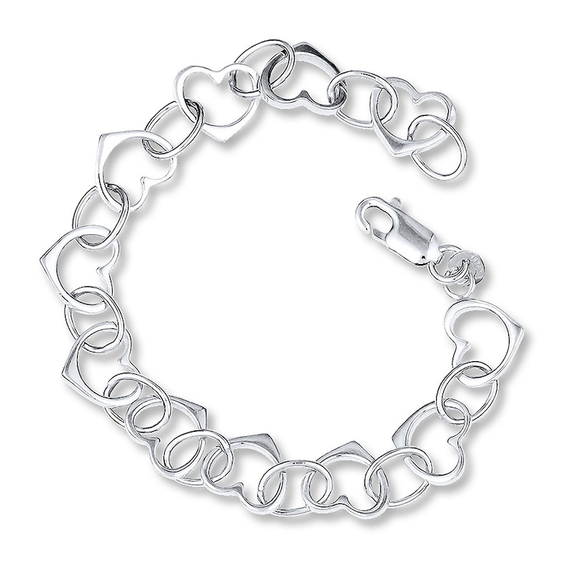 Heart Bracelet Sterling Silver