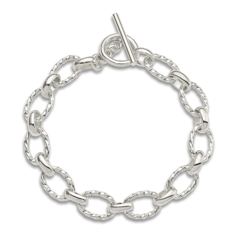 Main Image 1 of Oval Link Bracelet Sterling Silver 8.75 Length
